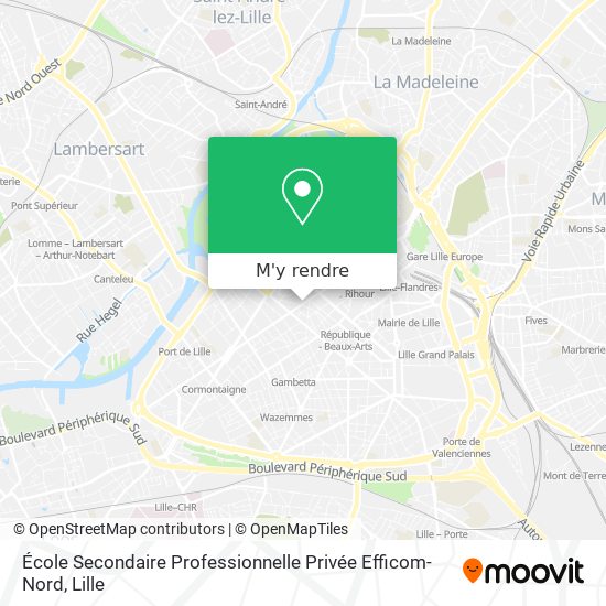 École Secondaire Professionnelle Privée Efficom-Nord plan