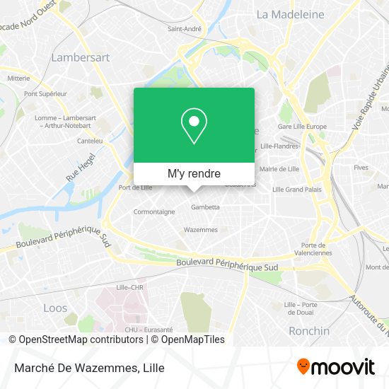 Marché De Wazemmes plan