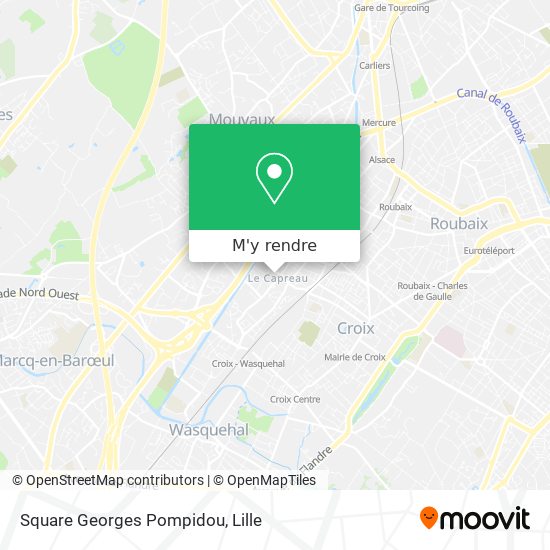 Square Georges Pompidou plan