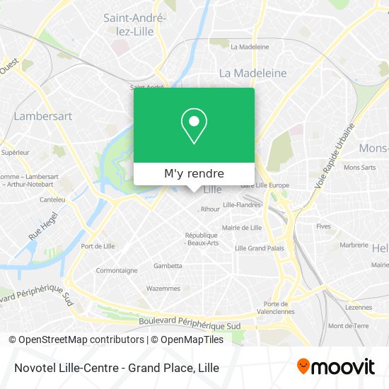 Novotel Lille-Centre - Grand Place plan