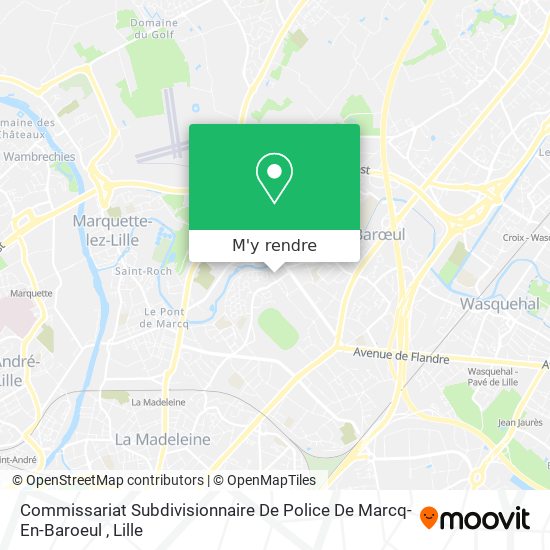 Commissariat Subdivisionnaire De Police De Marcq-En-Baroeul plan