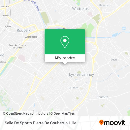 Salle De Sports Pierre De Coubertin plan