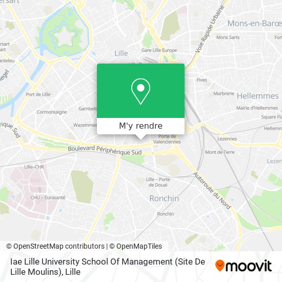 Iae Lille University School Of Management (Site De Lille Moulins) plan