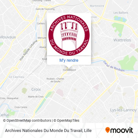 Archives Nationales Du Monde Du Travail plan