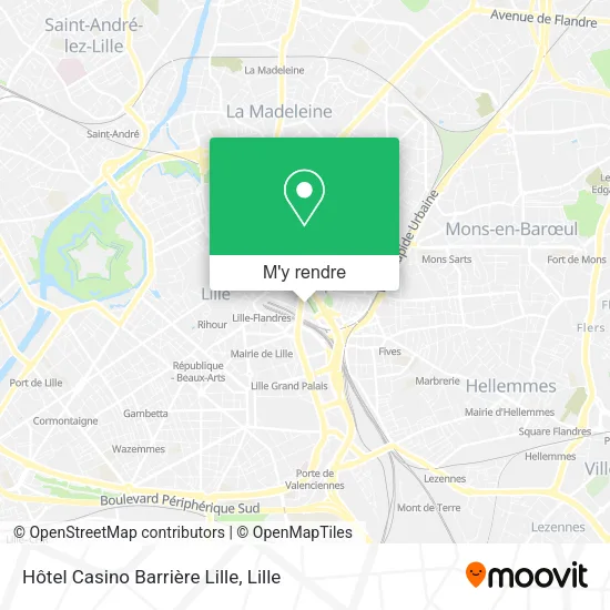 Hôtel Casino Barrière Lille plan