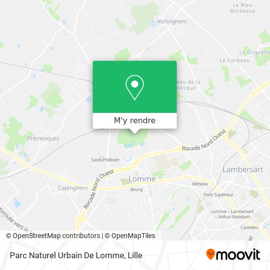 Parc Naturel Urbain De Lomme plan