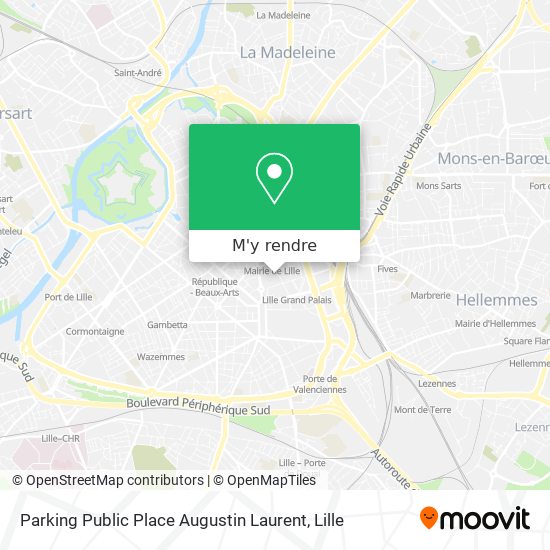 Parking Public Place Augustin Laurent plan
