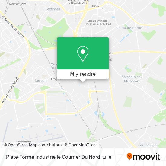 Plate-Forme Industrielle Courrier Du Nord plan
