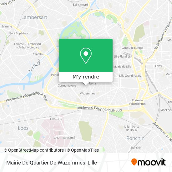 Mairie De Quartier De Wazemmes plan