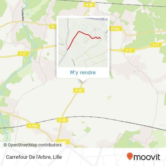 Carrefour De l'Arbre plan