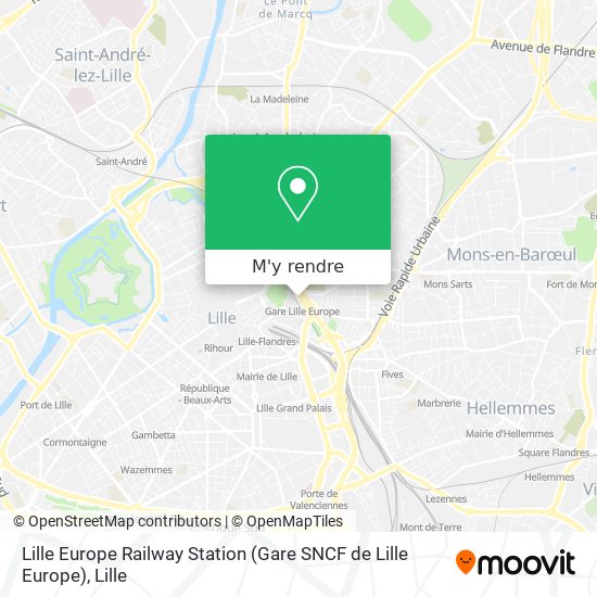 Lille Europe Railway Station (Gare SNCF de Lille Europe) plan