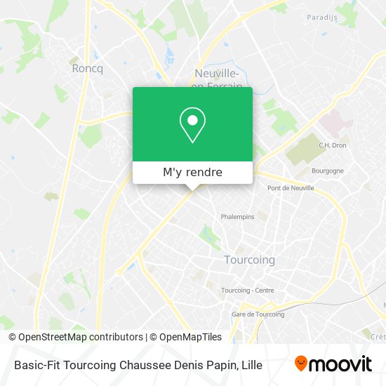 Basic-Fit Tourcoing Chaussee Denis Papin plan