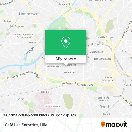 Café Les Sarrazins plan