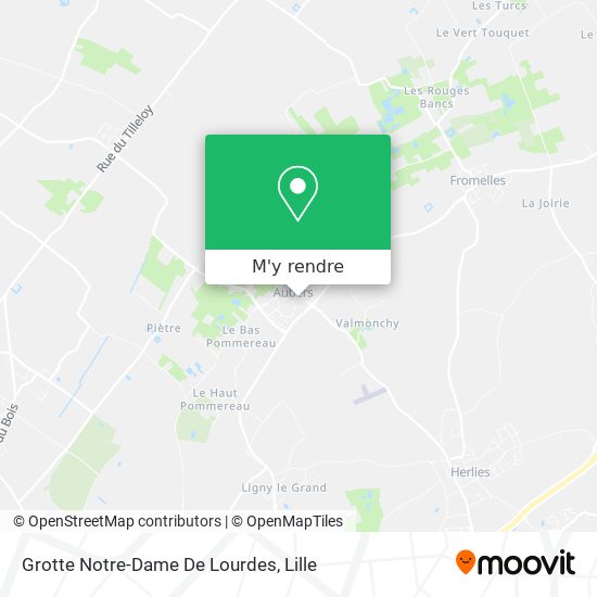 Grotte Notre-Dame De Lourdes plan