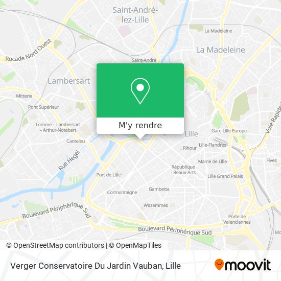 Verger Conservatoire Du Jardin Vauban plan