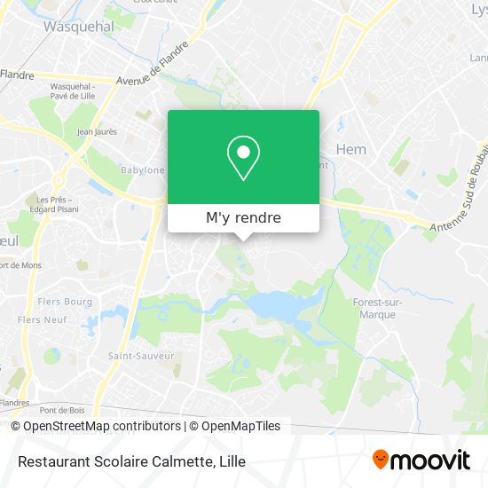 Restaurant Scolaire Calmette plan