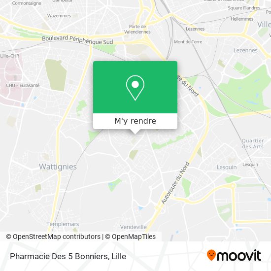 Pharmacie Des 5 Bonniers plan