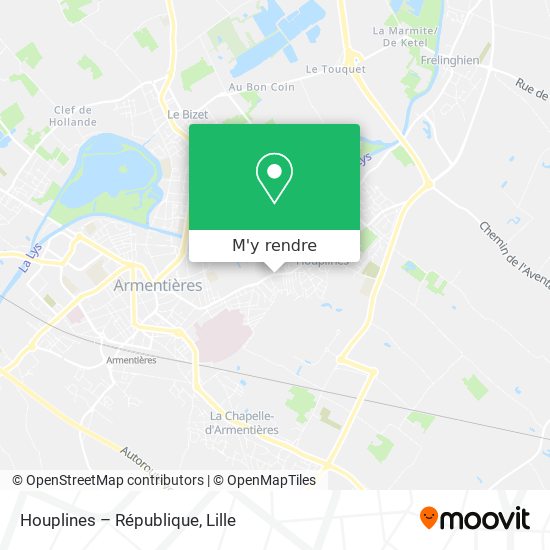 Houplines – République plan