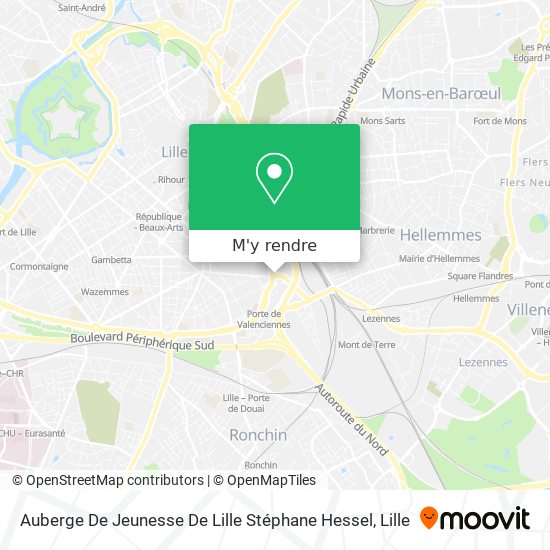 Auberge De Jeunesse De Lille Stéphane Hessel plan