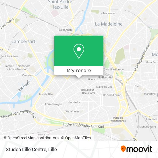 Studéa Lille Centre plan