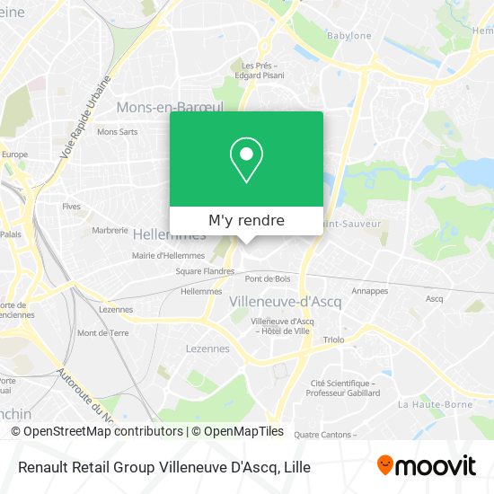 Renault Retail Group Villeneuve D'Ascq plan