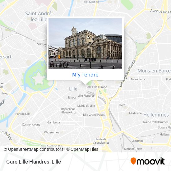 Gare Lille Flandres plan