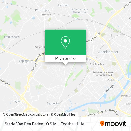 Stade Van Den Eeden - O.S.M.L Football plan