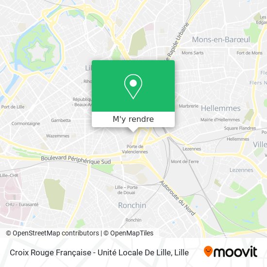 Croix Rouge Française - Unité Locale De Lille plan