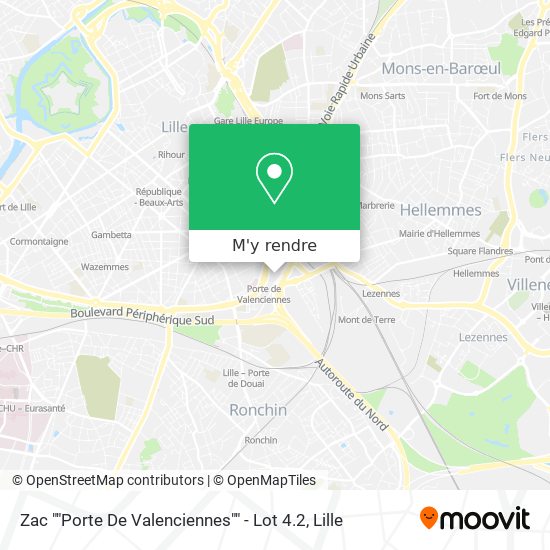 Zac ""Porte De Valenciennes"" - Lot 4.2 plan