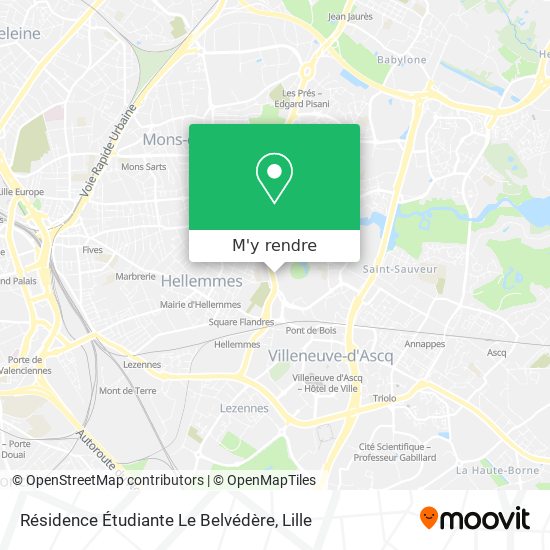 Résidence Étudiante Le Belvédère plan