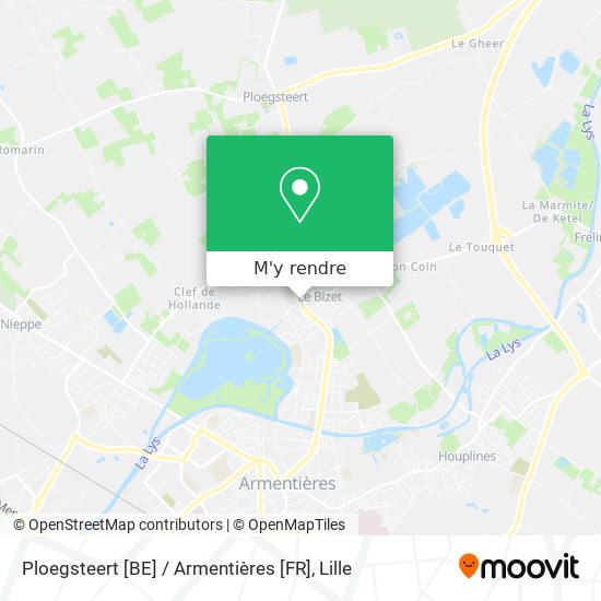Ploegsteert [BE] / Armentières [FR] plan