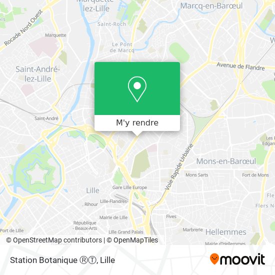 Station Botanique ⓇⓉ plan