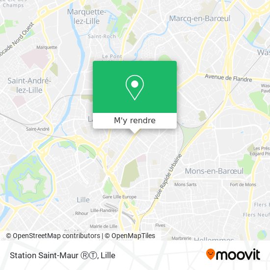 Station Saint-Maur ⓇⓉ plan