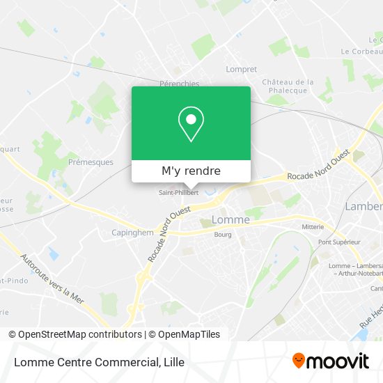 Lomme Centre Commercial plan