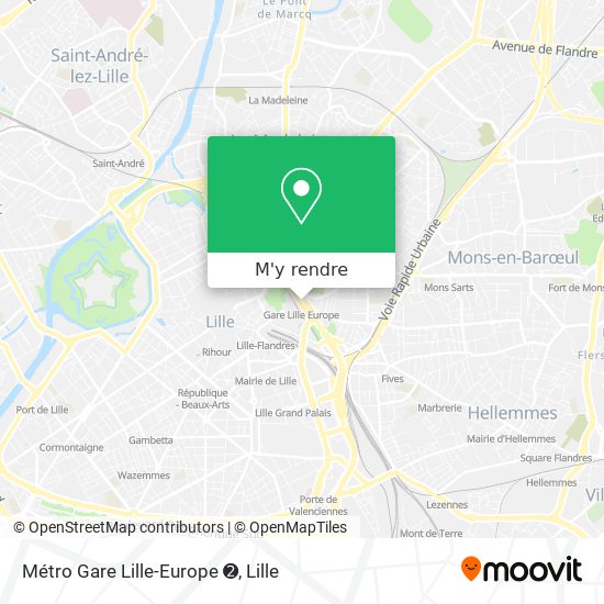 Métro Gare Lille-Europe ➋ plan