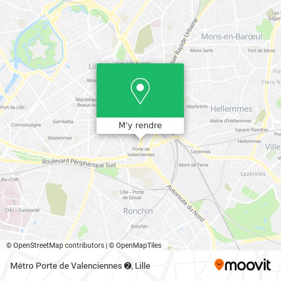 Métro Porte de Valenciennes ➋ plan