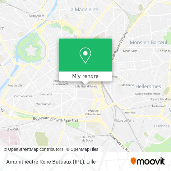 Amphithéâtre Rene Buttiaux (IPL) plan