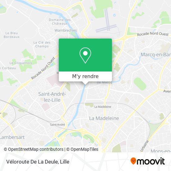 Véloroute De La Deule plan