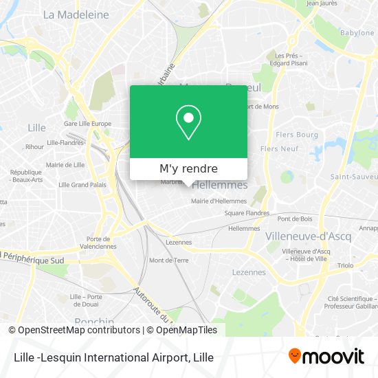 Lille -Lesquin International Airport plan