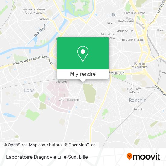 Laboratoire Diagnovie Lille-Sud plan