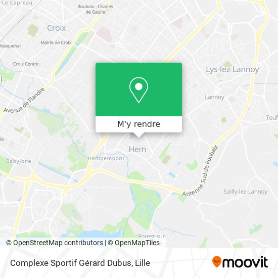 Complexe Sportif Gérard Dubus plan