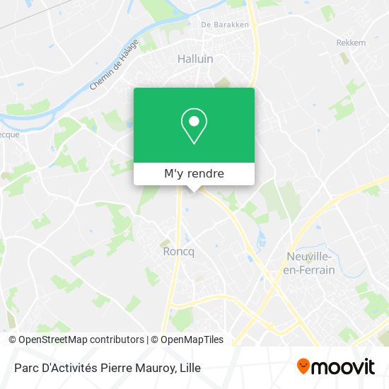 Parc D'Activités Pierre Mauroy plan
