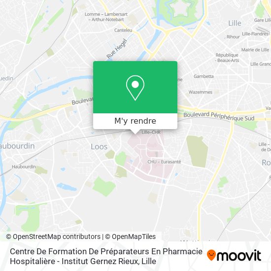 Centre De Formation De Préparateurs En Pharmacie Hospitalière - Institut Gernez Rieux plan