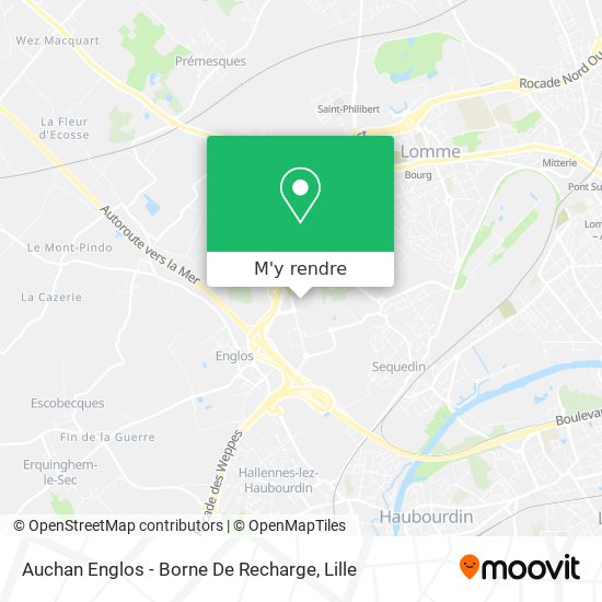 Auchan Englos - Borne De Recharge plan