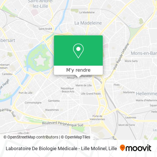 Laboratoire De Biologie Médicale - Lille Molinel plan
