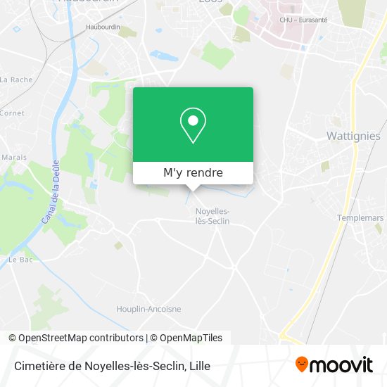 Cimetière de Noyelles-lès-Seclin plan