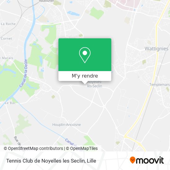Tennis Club de Noyelles les Seclin plan