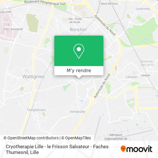 Cryotherapie Lille - le Frisson Salvateur - Faches Thumesnil plan