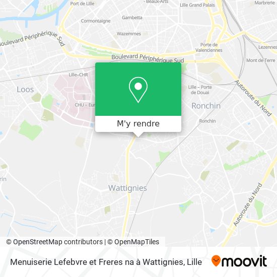 Menuiserie Lefebvre et Freres na à Wattignies plan