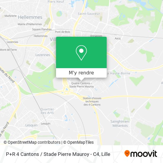 P+R 4 Cantons / Stade Pierre Mauroy - C4 plan